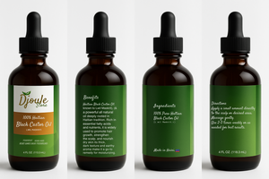 100% Haitian Black Castor Oil – Lwil Maskriti (4 fl. oz)