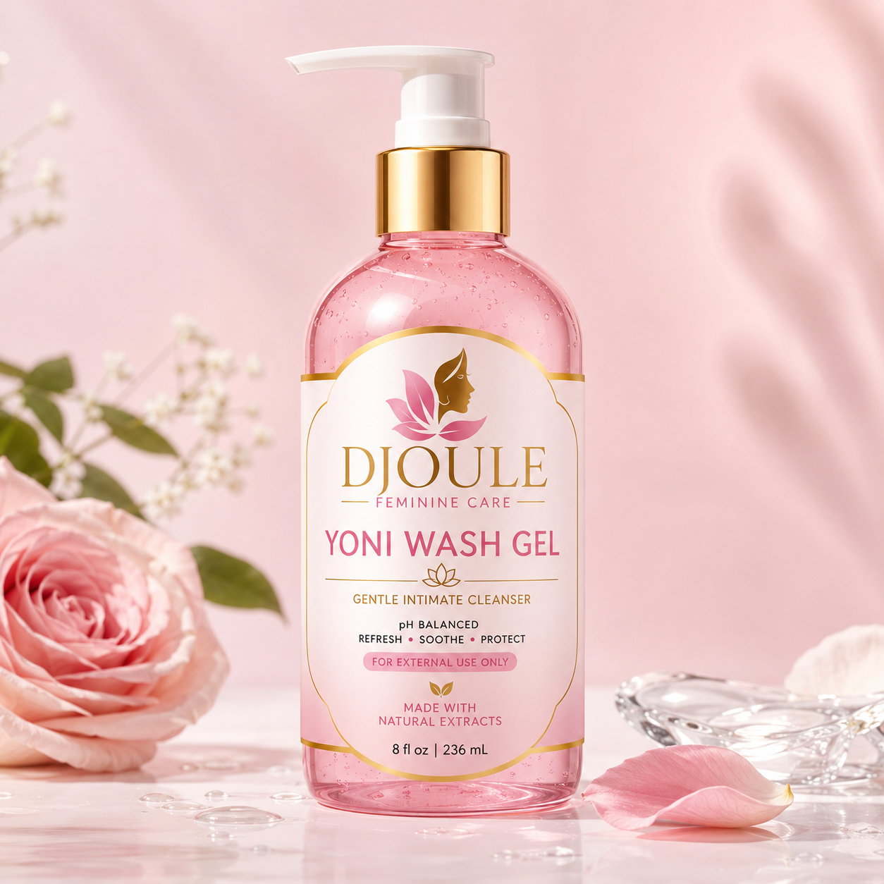 Yoni Wash Gel Rose