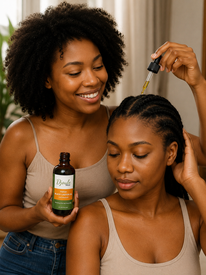 100% Haitian Black Castor Oil – Lwil Maskriti (4 fl. oz)